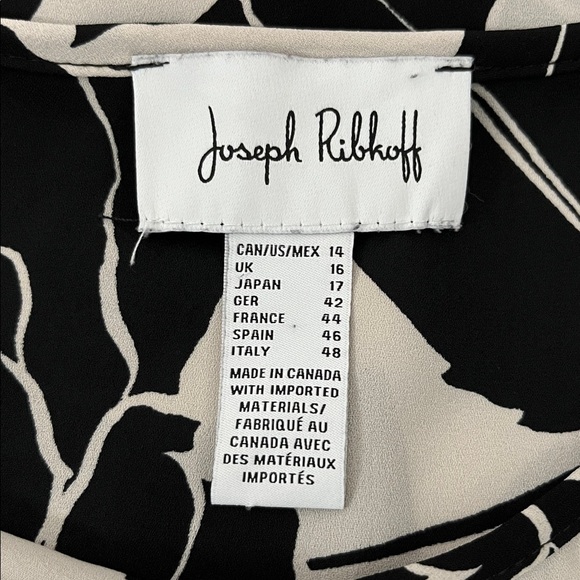 Joseph Ribkoff Floral Print High Low Long Sleeve Tunic Top - Picture 10 of 11